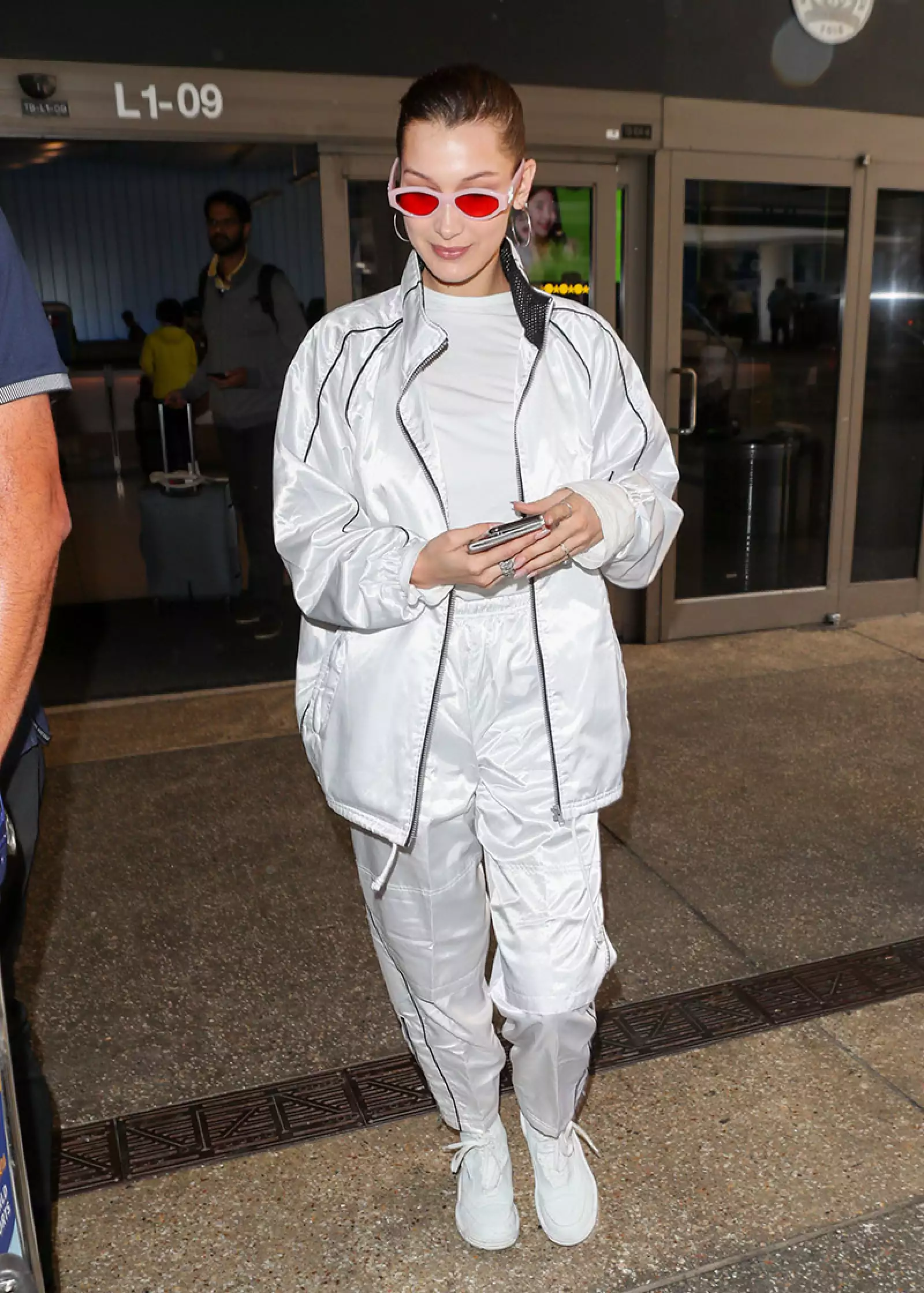 Bella Hadid at LAX International Airport, Los Angeles, USA - 12 Apr 2018