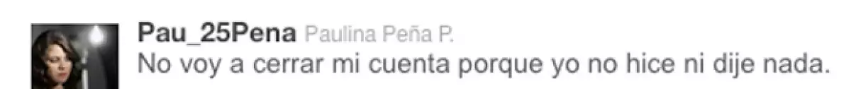 Uno de los tuits que Paulina habría posteado hace unos momentos.