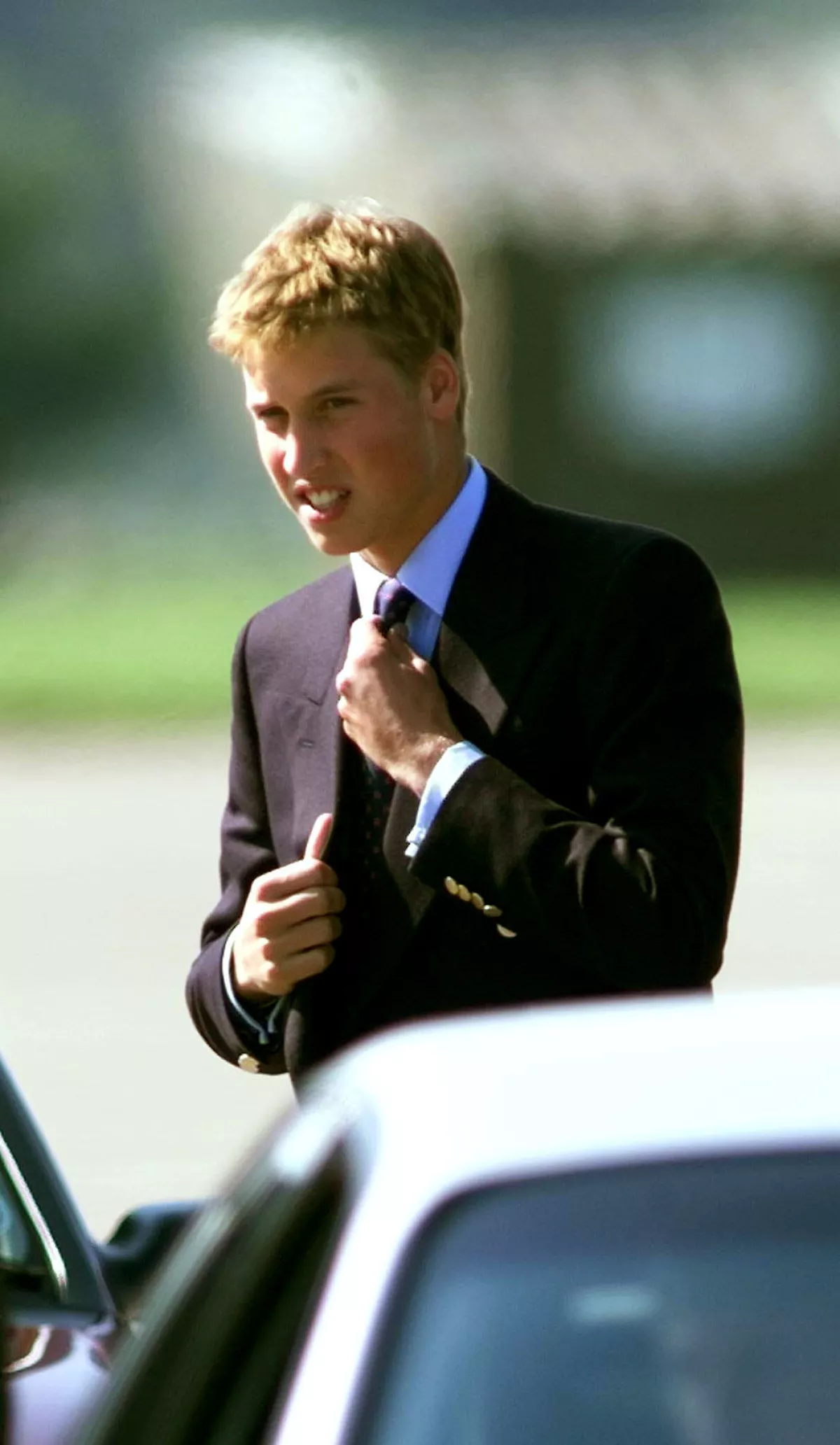Príncipe William en una base aérea en Suffolk, 1999