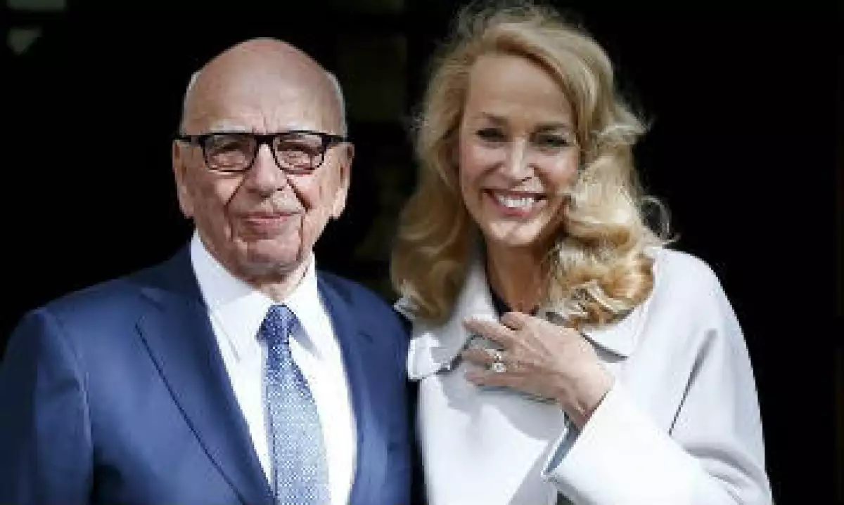 Rupert Murdoch y Jerry Hall se casaron en Londres. (Foto: Reuters )