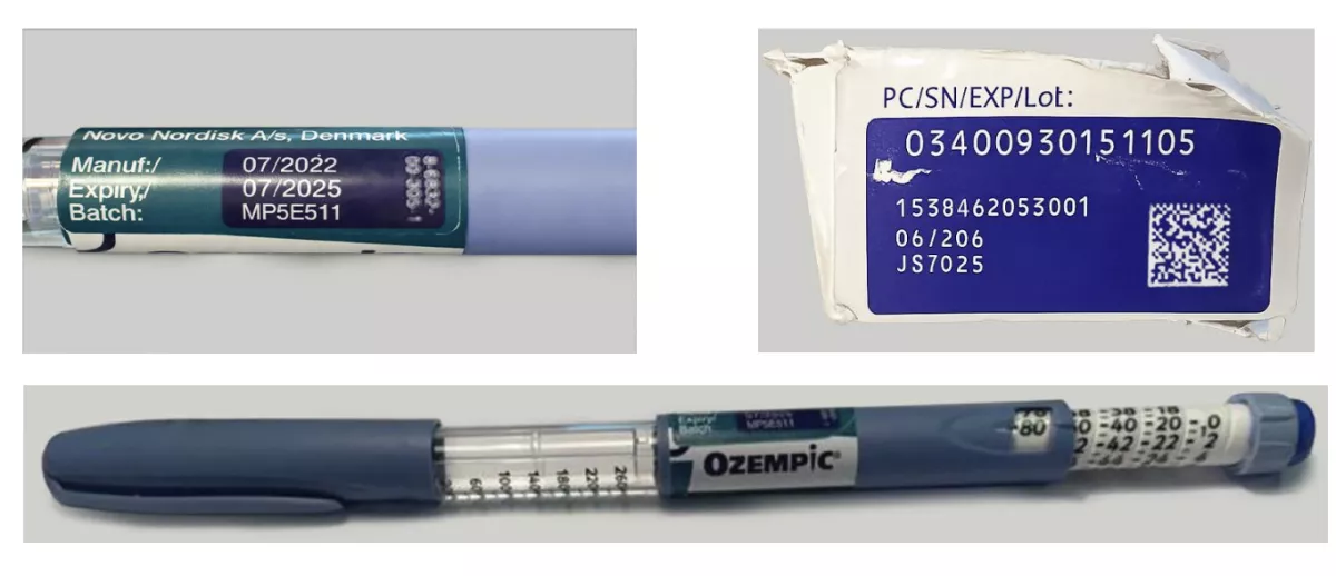 Ozempic falsificado en México