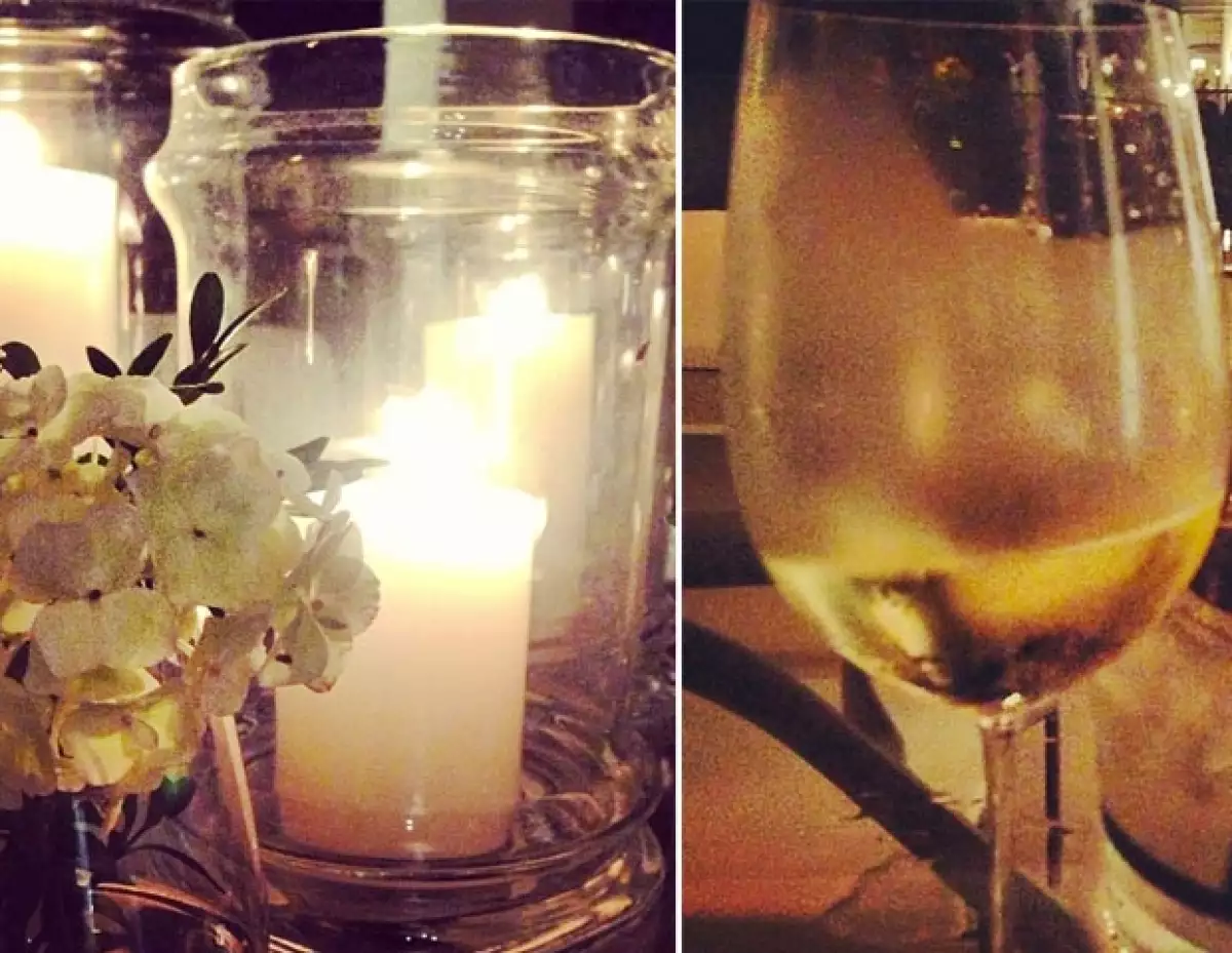 Thalía decoró con velas el espacio.