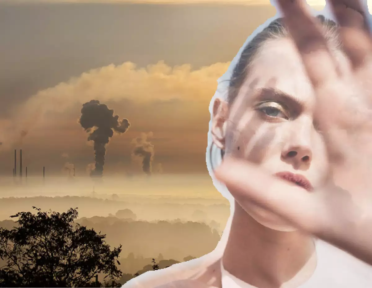 La piel, la garganta y el pelo se resecan con la contaminación.