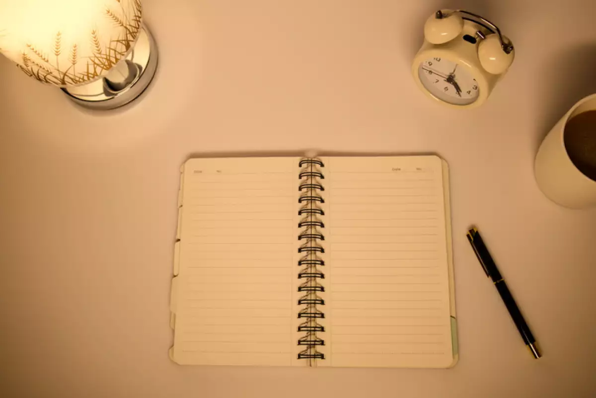 Blank notebook