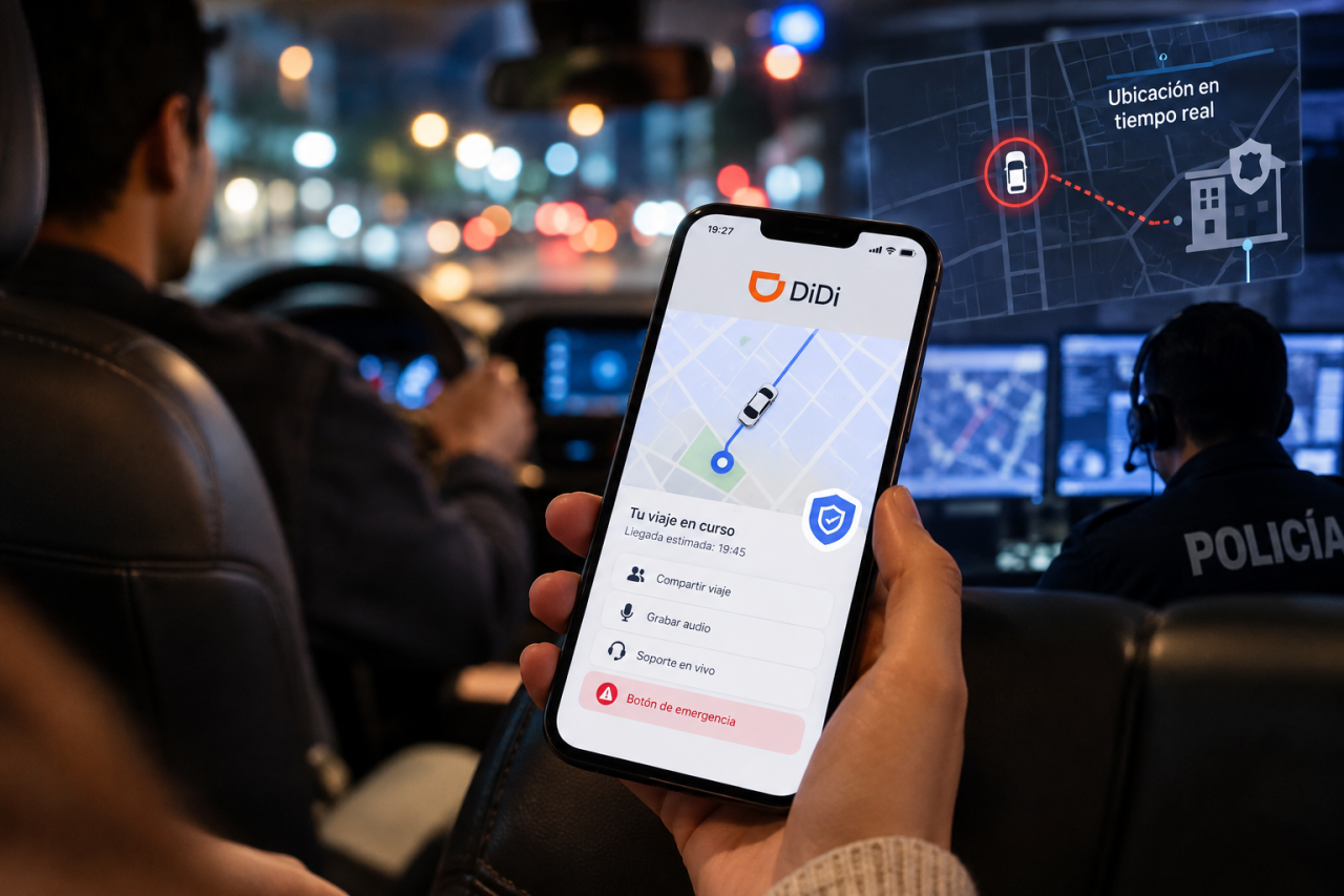 Tu viaje en DiDi estará bajo vigilancia de IA y la policía podrá intervenir ante emergencias