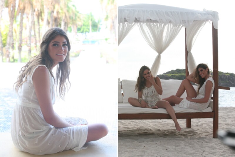 Izquierda, Alexandra Burillo. Derecha, Bárbara Ruesga y Alexandra Burillo.