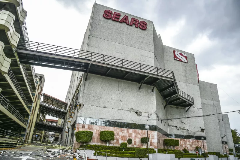 Galerias Coapa sismo sears