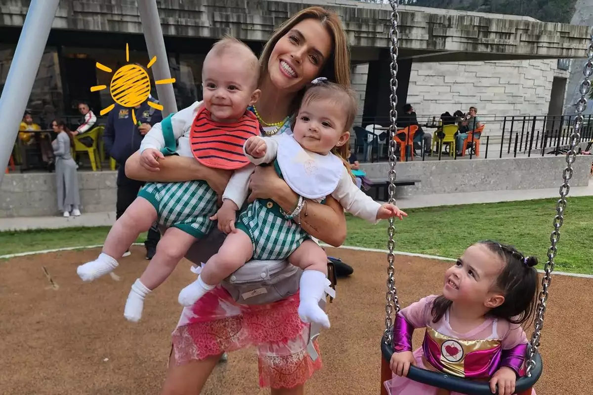 Clío y Billy mellizos de Claudia Álvarez cumplieron un año fiesta fotos