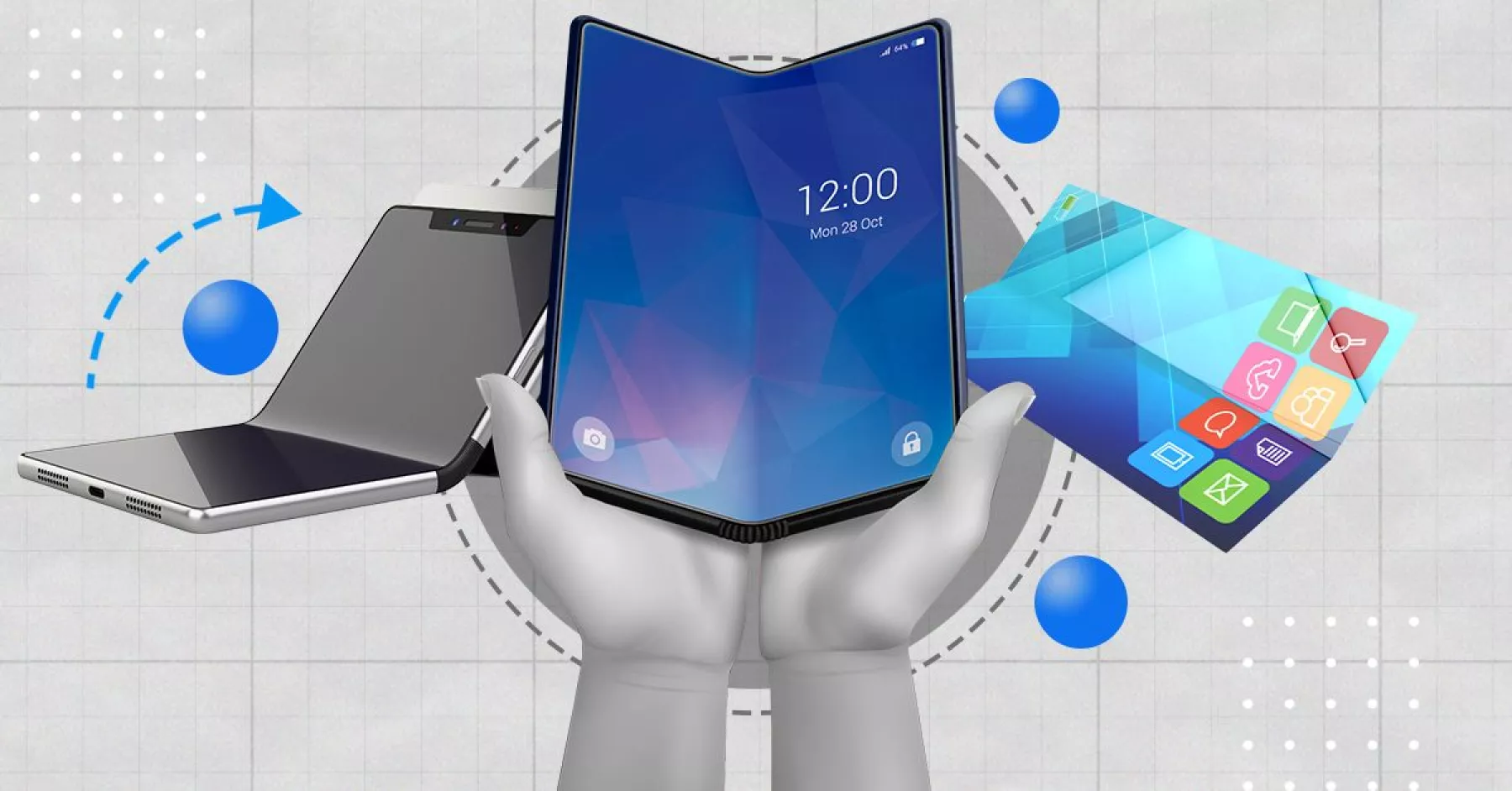Las tecnológicas apuestan por los teléfonos plegables. 