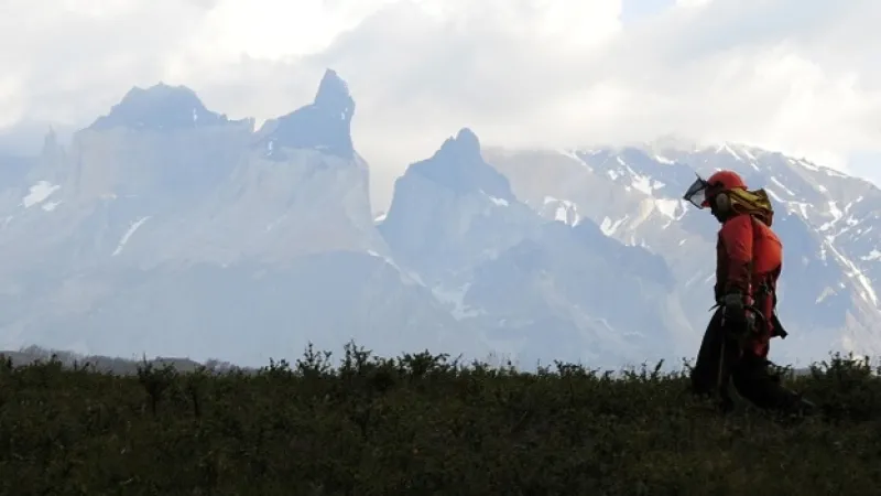 incendio en torres del paine