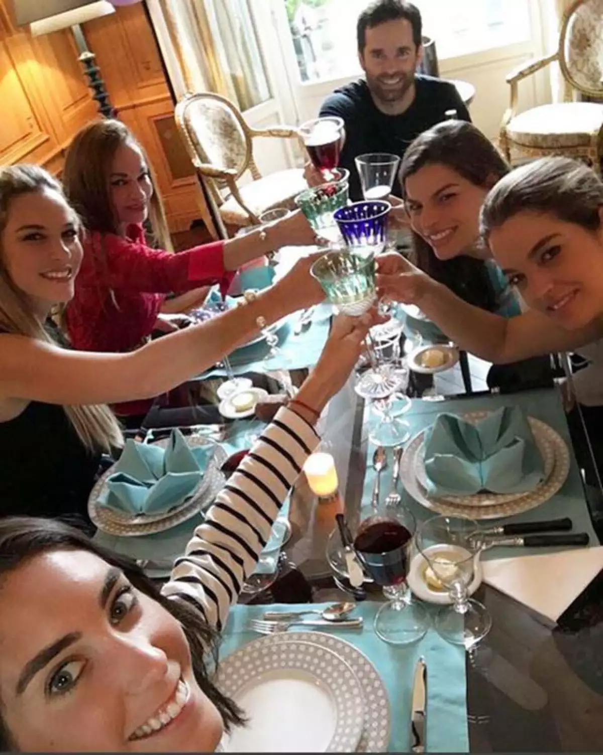 Así celebró la pareja el cumpleaños de Alejandro Hank Amaya.