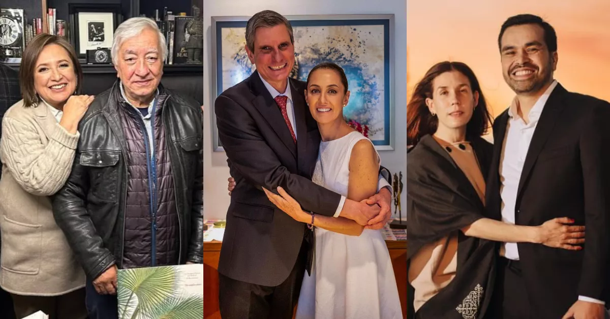 ¿Quienes es la pareja de Claudia Sheinbaum, de Xóchitl Gálvez y de Álvarez Máynez?