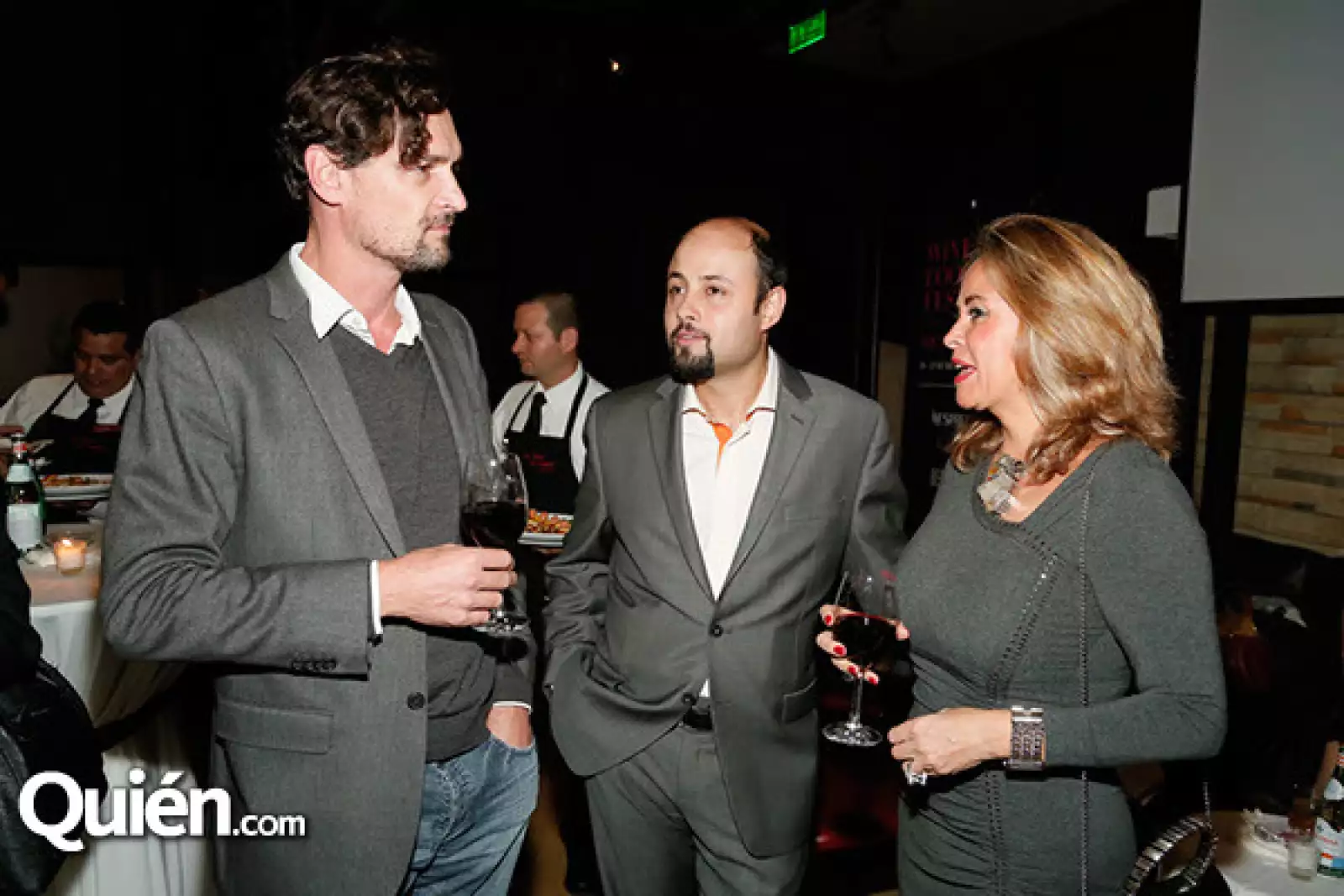 Paulo Natalin, Guillermo Ríos y Blanca Villarello