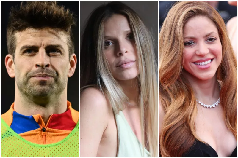 Gerard Piqué, Núria Tomás y Shakira