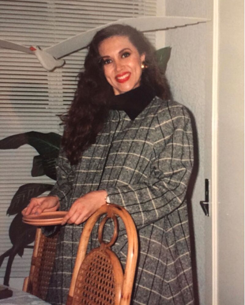 Con esta fotografía, Glenda recordó su embarazo y los días previos al nacimiento de Eiza.