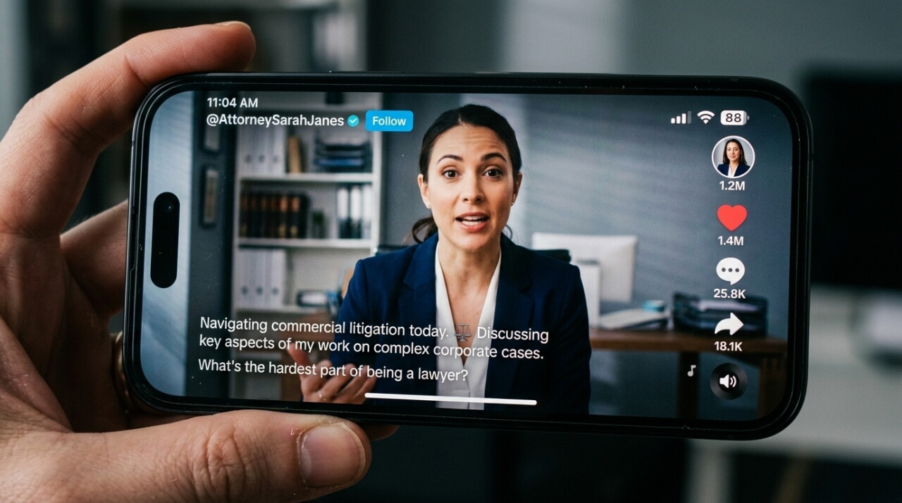 Los abogados ya buscan clientes en TikTok: las recomendaciones no son suficientes