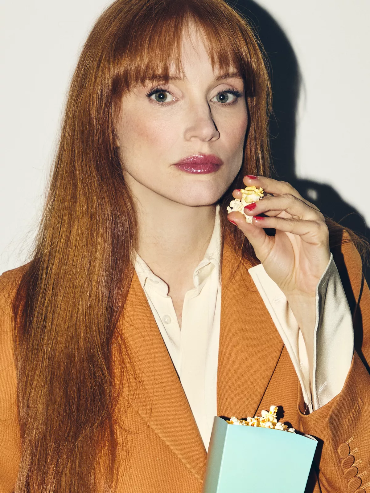 Jessica Chastain retratda en Ciudad de México. 