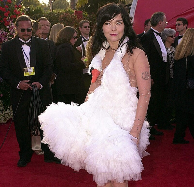 Bjork en la ceremonia de los Oscar.