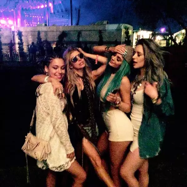 Fergie también compartió su momento de diversión con Kylie Jenner.