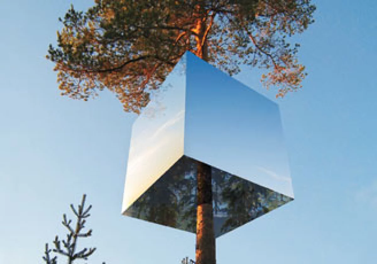 El Tree Hotel in Harads busca que sus huéspedes vivan los valores ecológicos desde una nueva dimensión. (Foto: Kent Lindvall)
