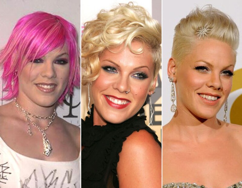 Pink ha pasado por varios cambios en su pelo.