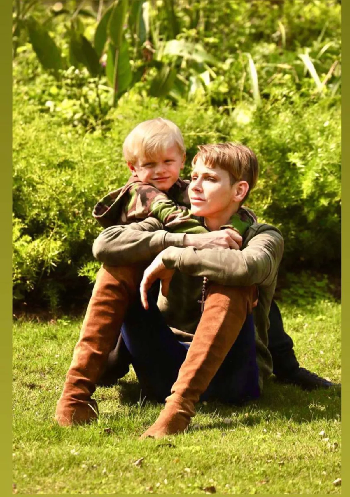 Charlène de Mónaco con su hijo Jacques