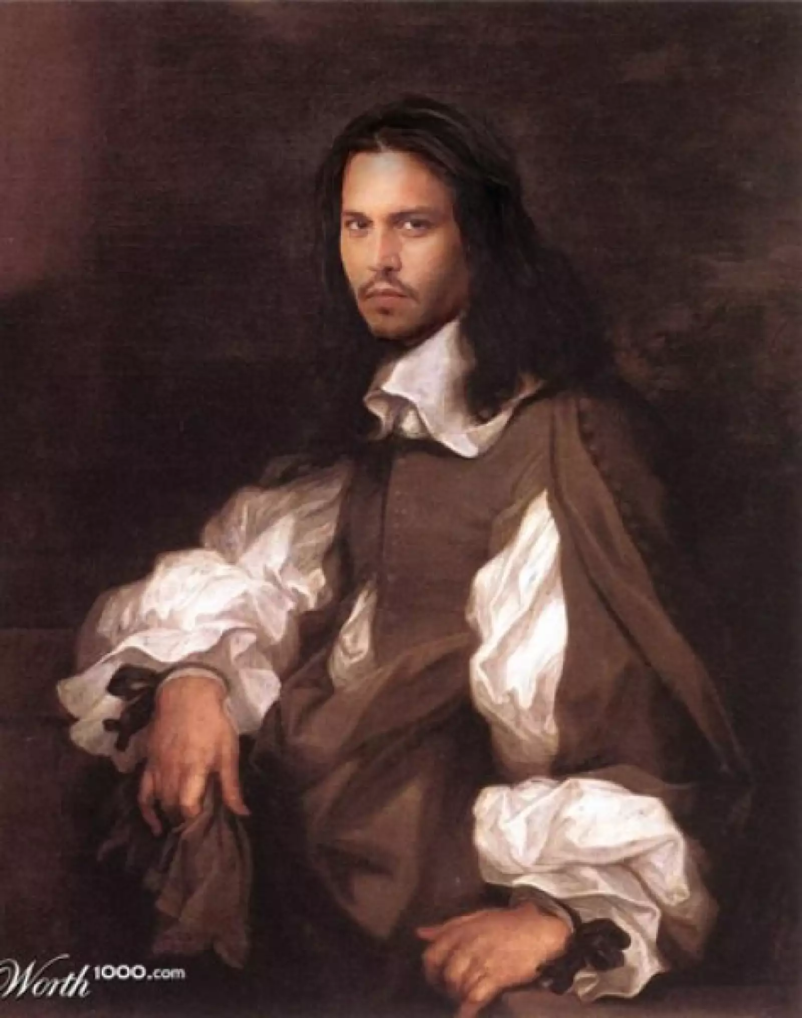 Johnny Depp luce como Sébastien Bourdon.