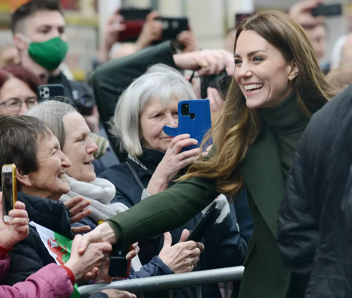 Prince William and Catherine Duchess of Cambridge visit to Abergavenny Market, Wales, UK - 01 Mar 2022