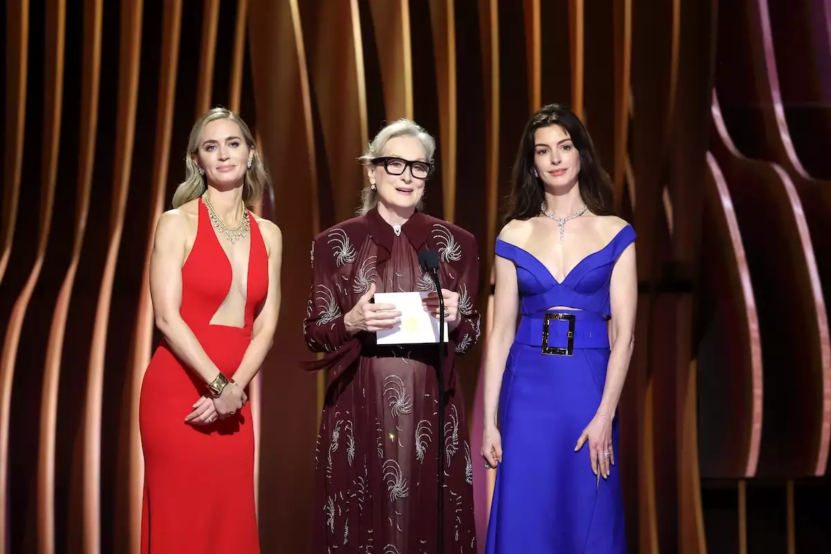 Emily Blunt, Meryl Streep y Anne Hathaway