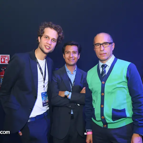Johan Mergenthaler,Diego Plazas y Saúl Ferráez