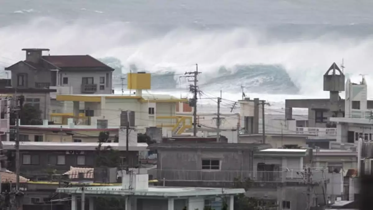 Japon tifón Vongfong
