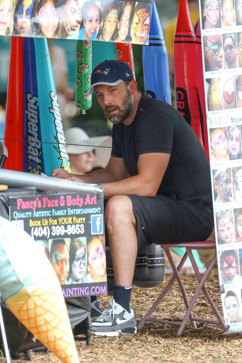A pesar dle ameno momento, el actor no pudo contener su tristeza.