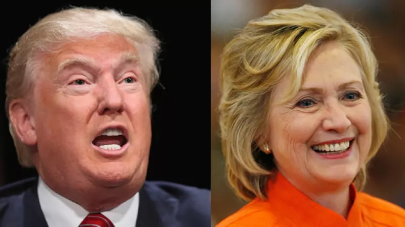 El aspirante del Partido Republicano Donald Trump se acerca a la aspirante demócrata Hillary Clinton, según encuestas recientes