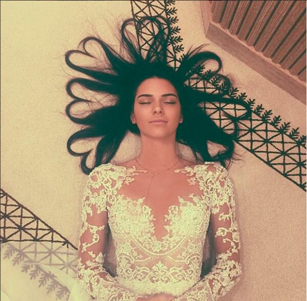 Esta foto de Kendall tenía dicho título, hasta que Justin publicó la romántica imagen junto a su ex.
