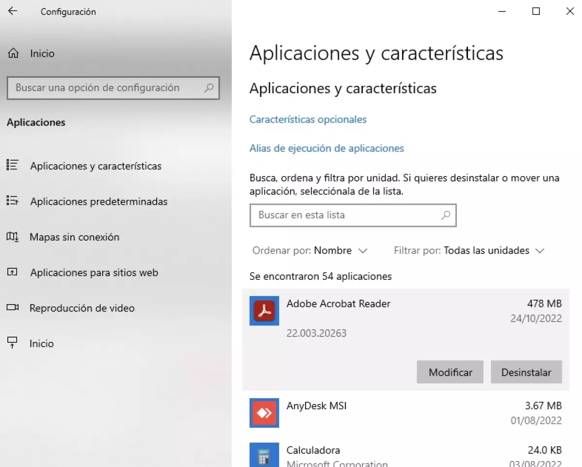Aplicaciones y características