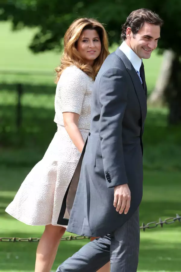 Roger Federer y su esposa
