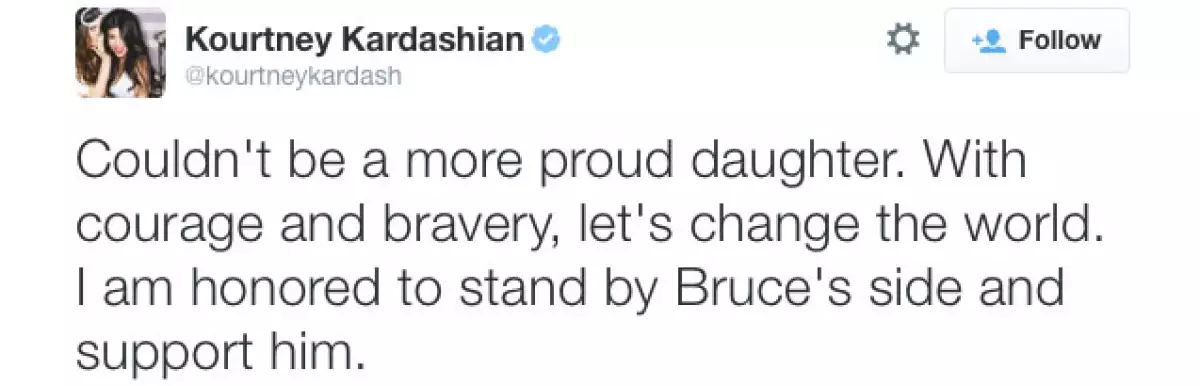 Kourtney también mostró su amor.