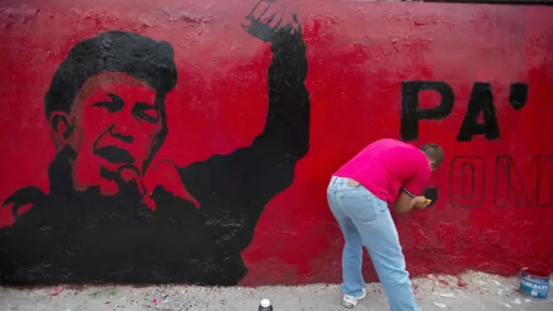 Hugo Chávez-mural