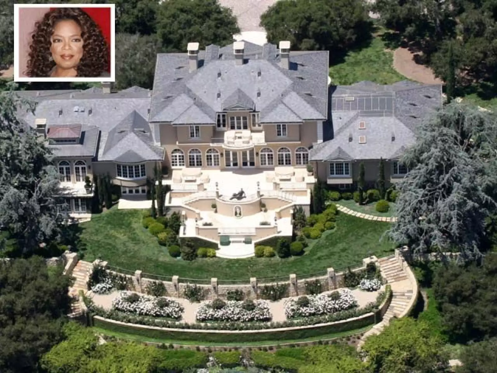 Oprah Winfrey, una de mujeres más ricas del mundo, tiene este `palacio´ en California. La presentadora se ha ganado cada centavo y es alguien a quien le gusta compartir su fortuna.