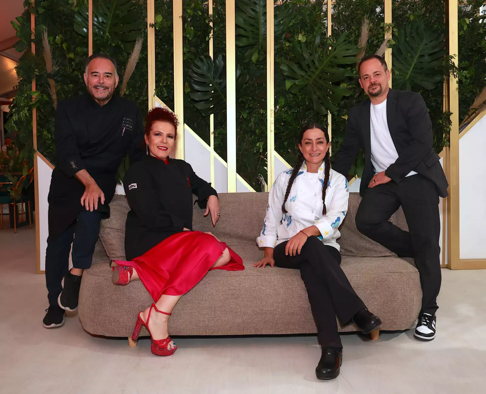 chef Ricardo Zurita, chef  Maritere Ramírez Degollado,  chef Lu