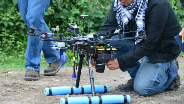 Dron en Xochimilco