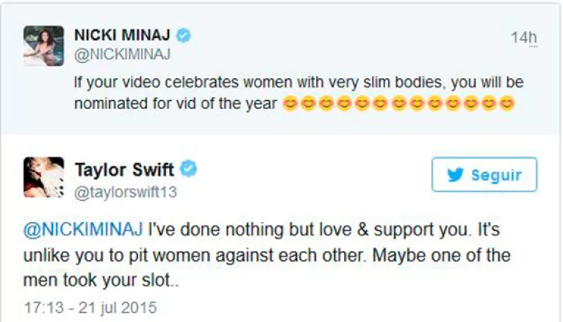 Las celebs no sólo se pelean, sino que también hacen públicos sus conflictos, en muchas ocasiones para deleite de sus cientos de seguidores.