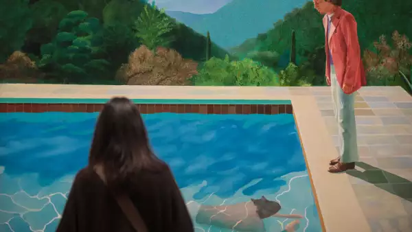 Extensive Exhibition Of David Hockney Paintings Previews At The Tate Britain