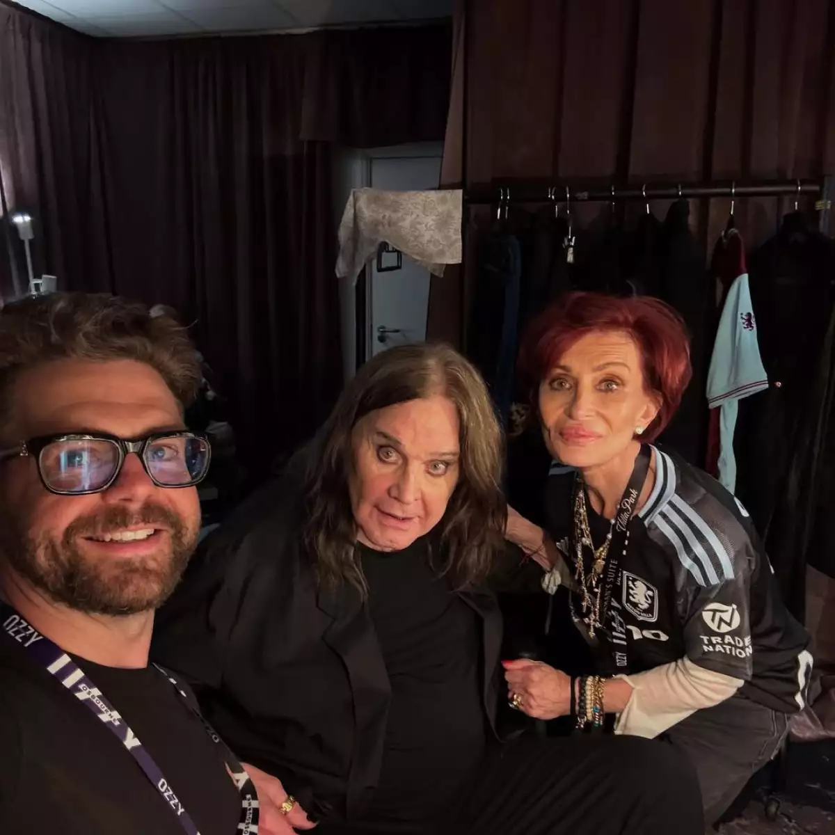 Jack, Ozzy y Sharon Osbourne