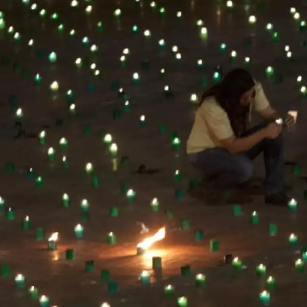 Manifestación contra la violencia en Ciudad Universitaria