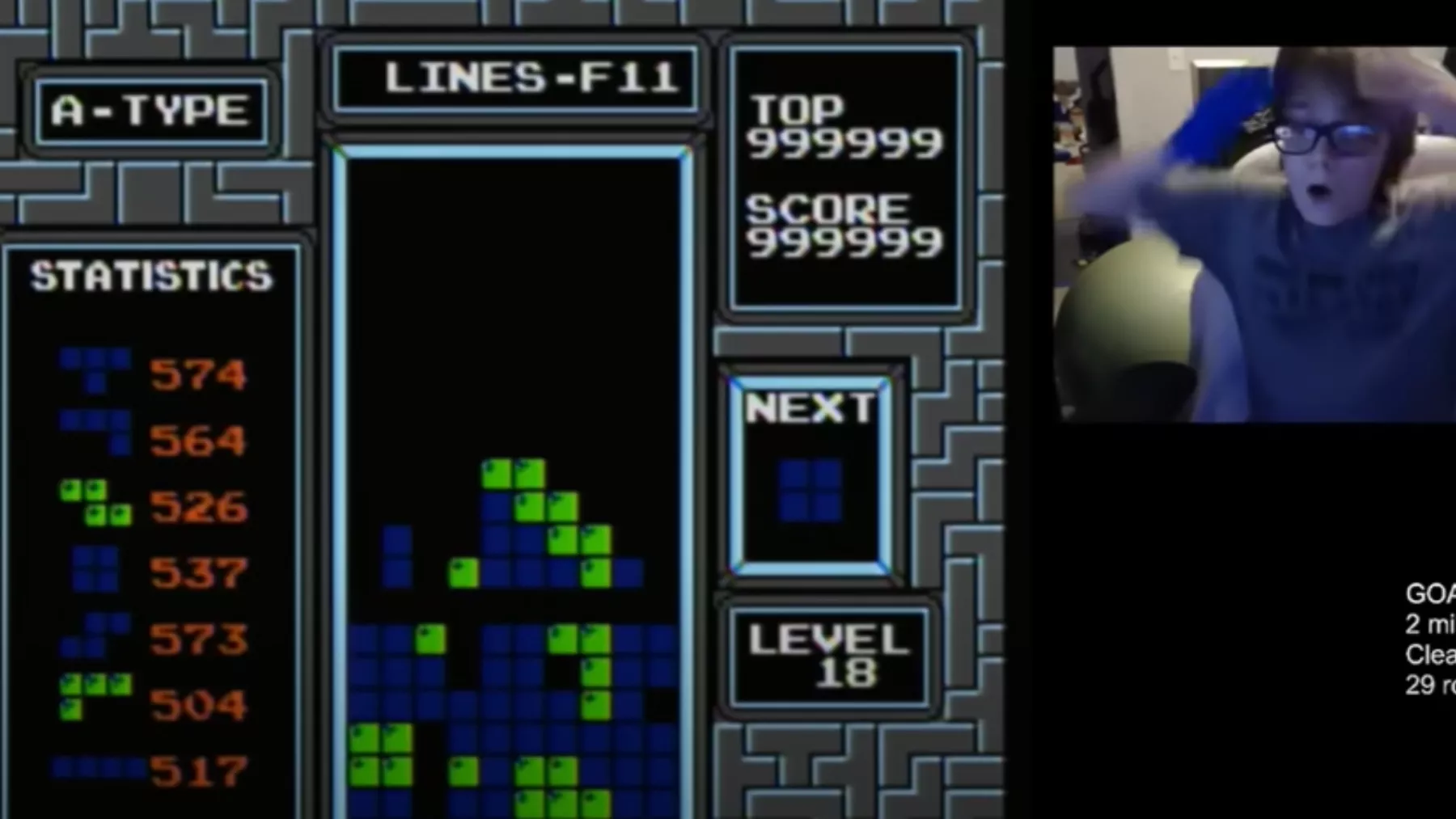 Un niño se convierte en el primero en vencer al Tetris