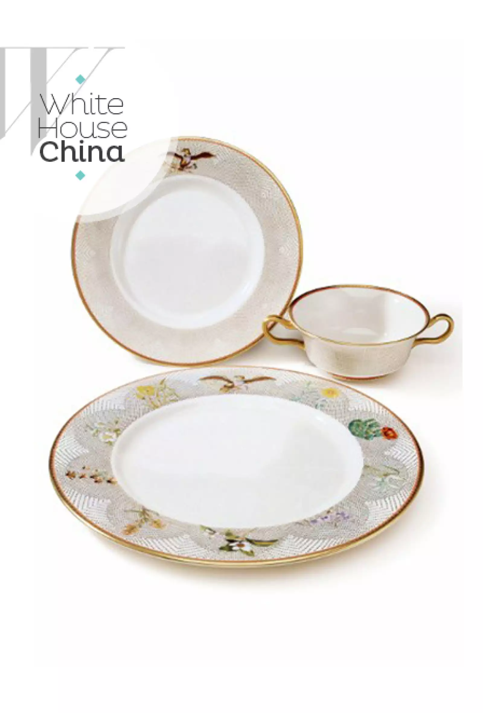 Lady Bird,  quien fuera primera dama de Estados Unidos y esposa del entonces presidente Lyndon Baines Johnson, encomendó a Tiffany & Co. el diseño de un servicio de porcelana para la Casa Blanca cuya fuente de inspiración fueron sus flores silvestres americanas predilectas.