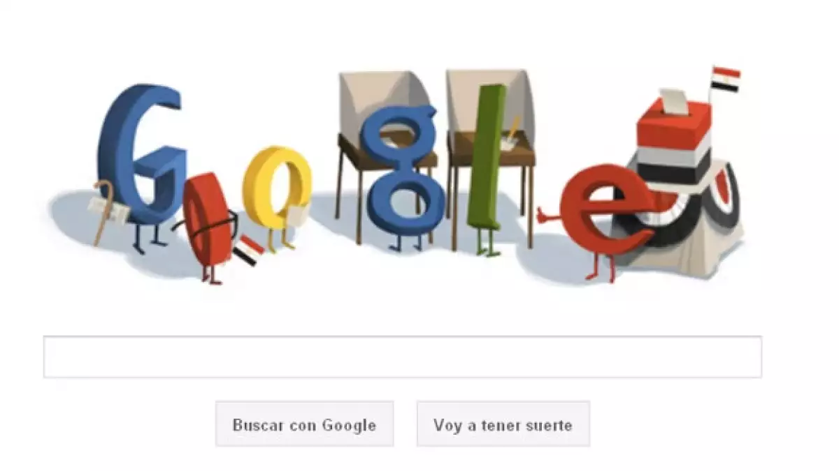 doodle de google dedicado a Egipto