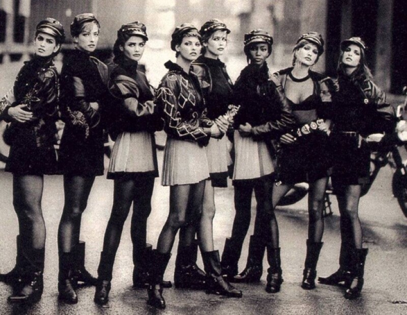 Cindy Crawford, Christy Turlington, Naomi Campbell, Claudia Schiffer, Kate Moss, Mila Jovovich y Linda Evangelista reinaron en los 90.