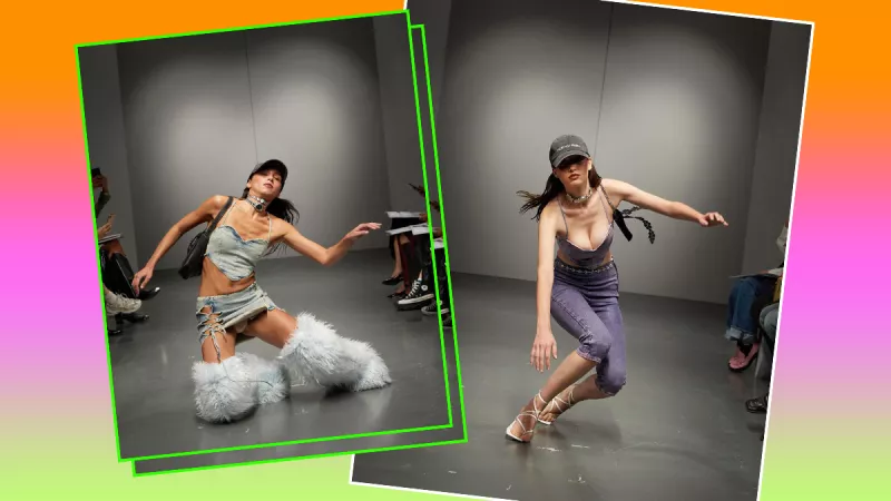 desfile pasarela modelos se caen 